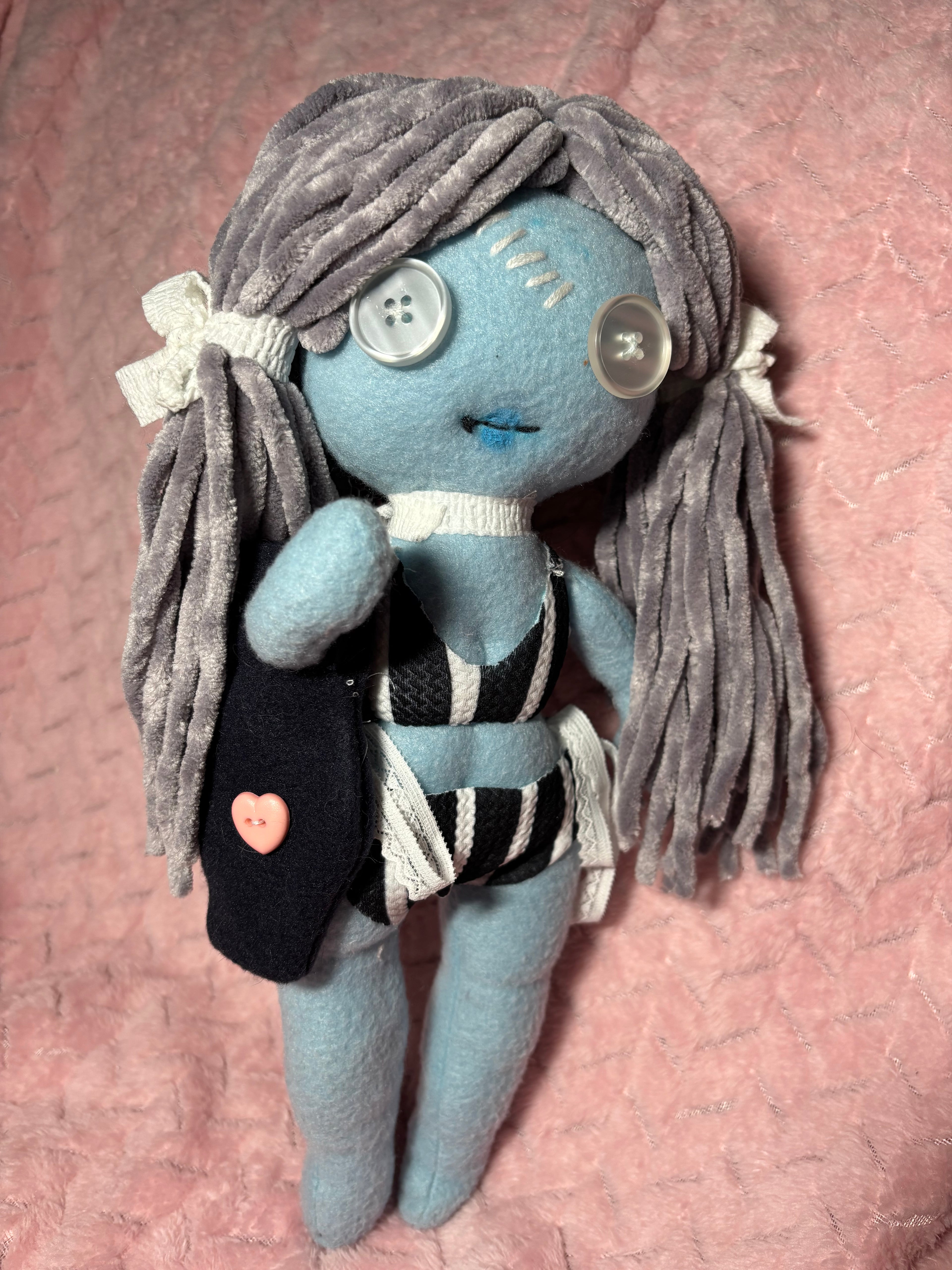 Stripped Bikini and Coffin Bag