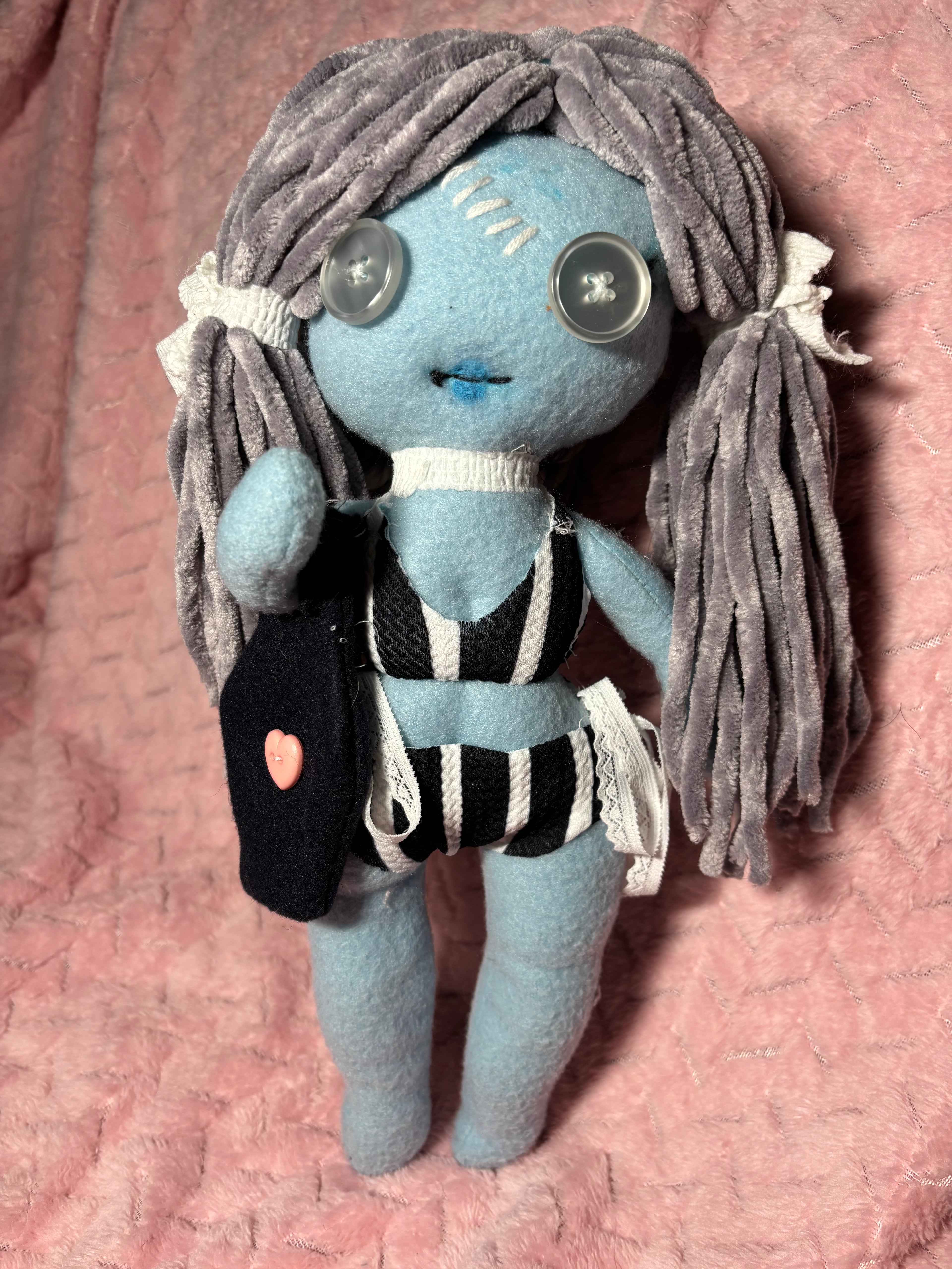 Stripped Bikini and Coffin Bag